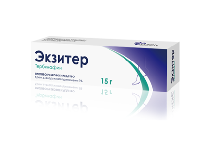 Экзитер крем для нар. прим. 1 % 15 г