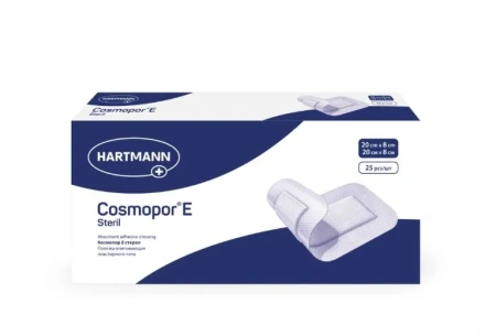 Повязка впитывающая пластырного типа Космопор Е стерил 20х8 см № 25