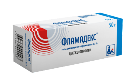 Фламадекс гель для нар. прим. 2.5% 50 г