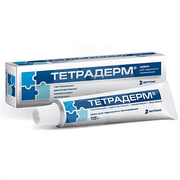 Тетрадерм крем для нар. прим. 0.05 % 15 г