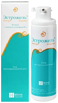 Эстрожель гель трансдерм. 0.6 мг/г 80 г с доз. устр.