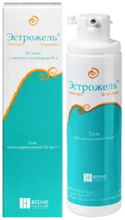 Эстрожель гель трансдерм. 0.6 мг/г 80 г с доз. устр.