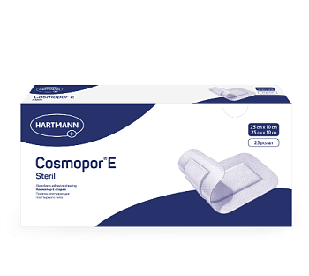 Повязка впитывающая пластырного типа Космопор Е стерил 25х10 см № 25