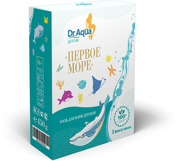 Соль для ванн Доктор Аква морская первое море 450 г
