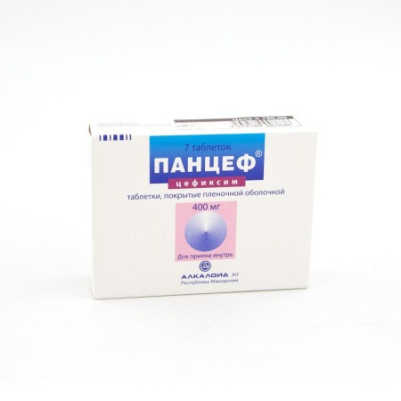 Панцеф табл. п.п.о. 400 мг N 7