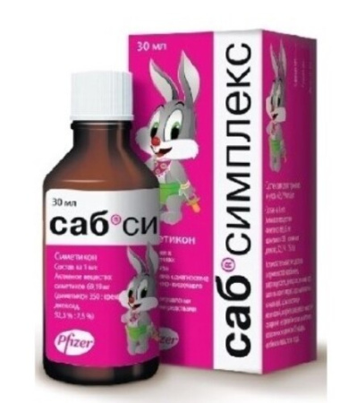 САБ симплекс сусп. для приема внутрь 69.19 мг/мл 30 мл