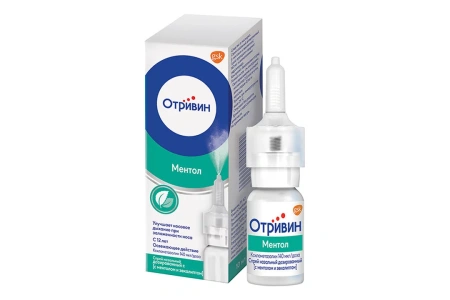 Отривин спрей наз. доз. 140 мкг/доза 10 мл ментол эвкалипт