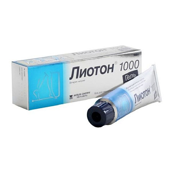 Лиотон 1000 гель для нар. прим. 1000 МЕ/г 100 г