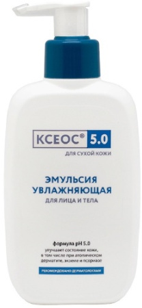 Эмульсия для лица и тела Ксеос 5.0 увлажняющая для сухой кожи 250 мл 