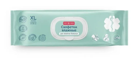 Салфетки влажные Комфорте для ухода за лежачими больными XL № 60