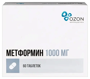 Метформин табл. 1000 мг № 60