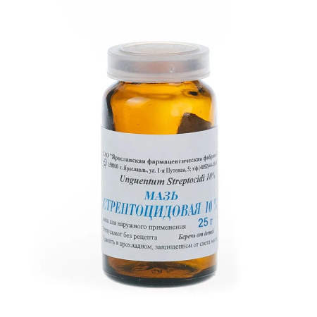 Стрептоцид мазь для нар. прим. 10 % 25 г