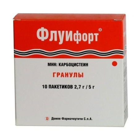 Флуифорт гран. для приг. сусп. д/приема внутрь 2.7 г пак. 5 г № 10