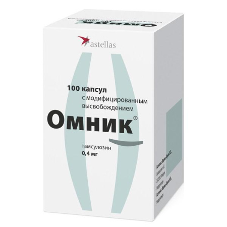 Омник капс. с модиф. высвоб. 0.4 мг № 100
