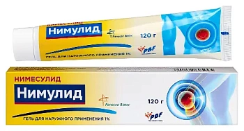 Нимулид гель для нар. прим. 1 % 120 г