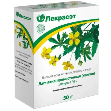 Лапчатка прямостоячая (калган) Лекра-Сэт 50г БАД