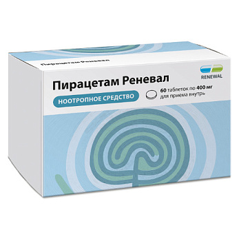 Пирацетам Реневал табл. п.п.о. 400 мг № 60