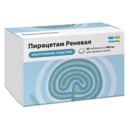Пирацетам Реневал табл. п.п.о. 400 мг № 60