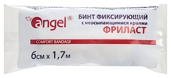 Бинт фиксирующий Фриласт 6 см х 1.7 м с неосыпающимися краями