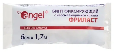 Бинт фиксирующий Фриласт 6 см х 1.7 м с неосыпающимися краями