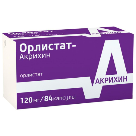 Орлистат-Акрихин капс. 120 мг № 84