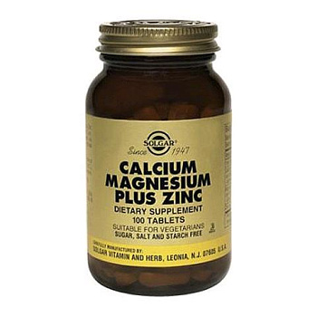 Солгар Кальций-Магний-Цинк табл 1596 мг № 100 БАД