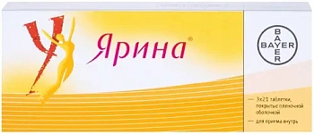 Ярина табл. п.п.о. 3+ 0.03 мг № 21х3