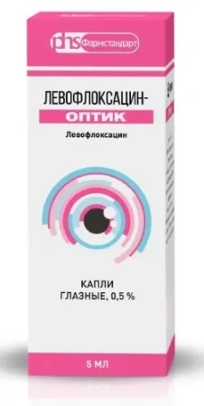 Левофлоксацин-Оптик капли глазн. 0.5% 5 мл