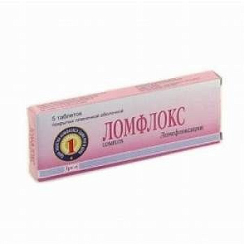 Ломфлокс табл. п.п.о. 400 мг № 5