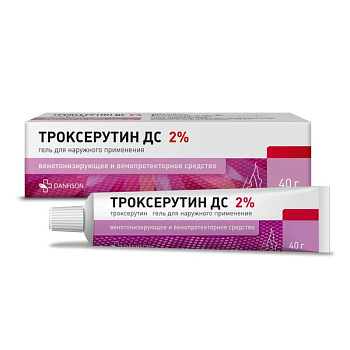 Троксерутин ДС гель для нар. прим. 2 % 40 г