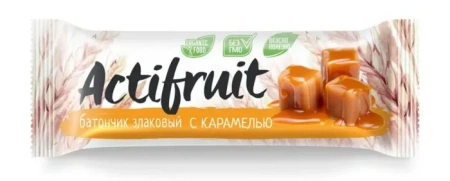 Батончик-мюсли Актифрут злаковый Карамель 24 г от 3-х лет