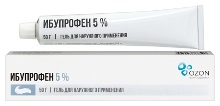 Ибупрофен гель для нар. прим. 5 % 50 г