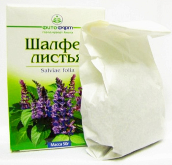 Шалфея листья измельченные 50 г