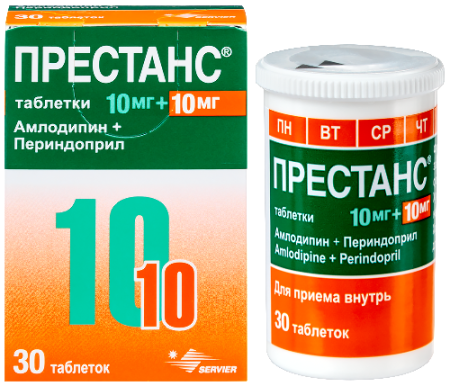 Престанс табл. 10 мг+10 мг № 30