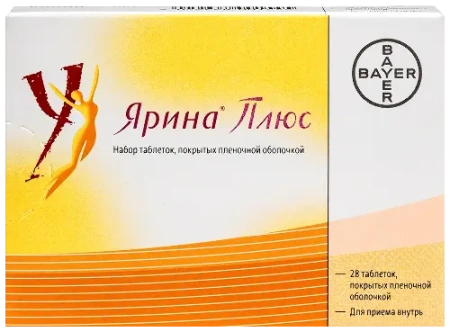 Ярина Плюс набор табл. п.п.о. 3.000 мг+0.030 мг+0.451 мг и 0.451 мг № 28