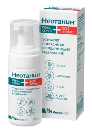 Пена-спрей Неотанин SOS эксперт для детей и взрослых 100 мл