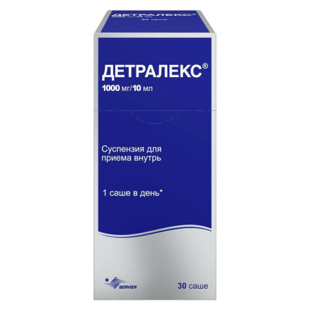 Детралекс сусп. для приема внутрь 1000мг/10мл 10 мл саше №30