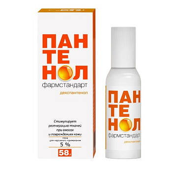 Пантенол Фармстандарт пена для нар. прим. 5 % 58 г