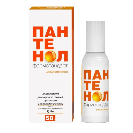 Пантенол Фармстандарт пена для нар. прим. 5 % 58 г