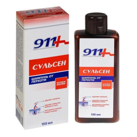 911 Шампунь Сульсен 1% от перхоти 150 мл