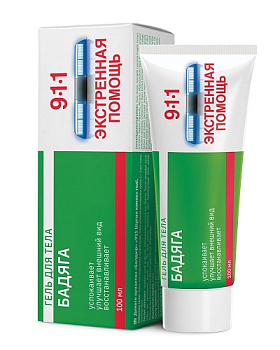 911 Гель для тела Бадяга косметический 100 мл