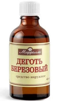 Деготь березовый  Мирролла 40 мл
