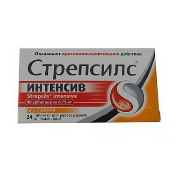 Стрепсилс Интенсив табл. для расс. 8.75 мг № 24 апельсин