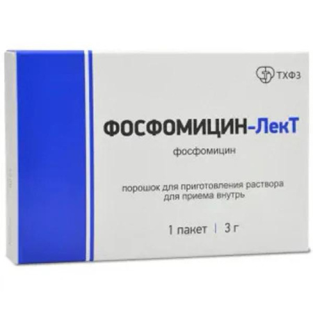Фосфомицин-ЛекТ пор. для приг. р-ра д/приема внутрь 3 г № 1пакет 8 г