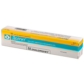 Долгит гель для нар. прим. 5 % 50 г