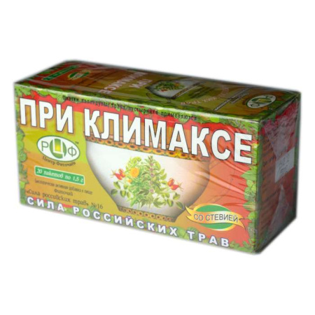 Фиточай Сила российских трав № 16 при климаксе ф/п 1.5 г № 20 БАД
