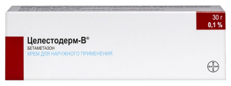 Целестодерм-В крем для нар. прим. 0.1% 30 г