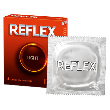 Презервативы Рефлекс Лайт из натур. латекса в смазке № 3