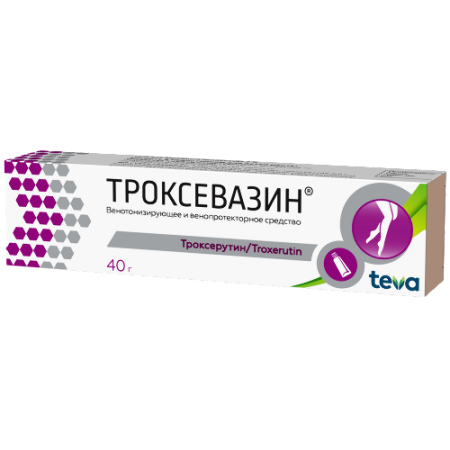Троксевазин гель для нар. прим. 2 % 40 г