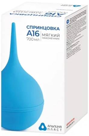 Спринцовка пластизольная ПВХ тип А № 16 с мягким наконечником